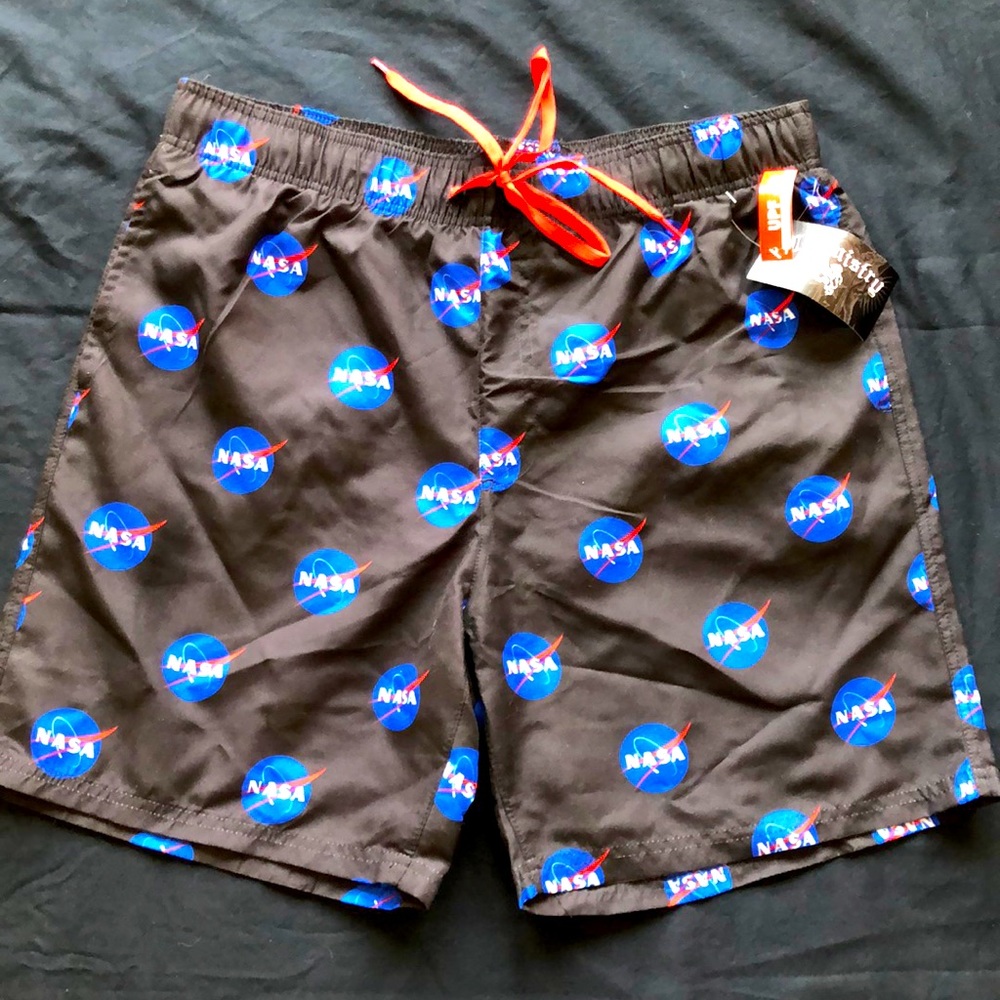 Men’s XL NASA Swim Trunks NWT